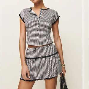Reformation Valetta Two Piece Set- Remy Check